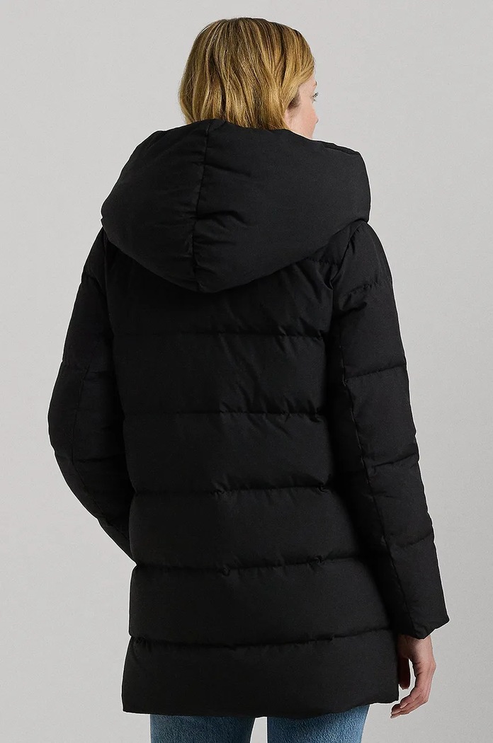 Μπουφάν με επένδυση από πούπουλα Lauren Ralph Lauren 297962420 μαύρο AW25