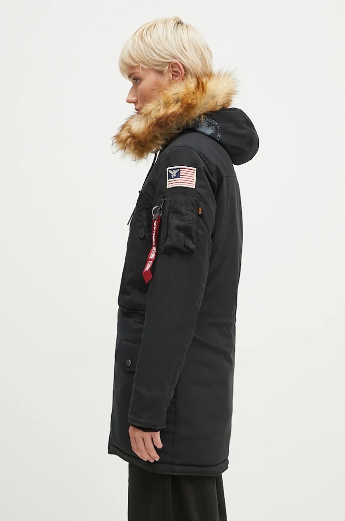 Парка Alpha Industries Polar Jacket 123002 чорний AW24