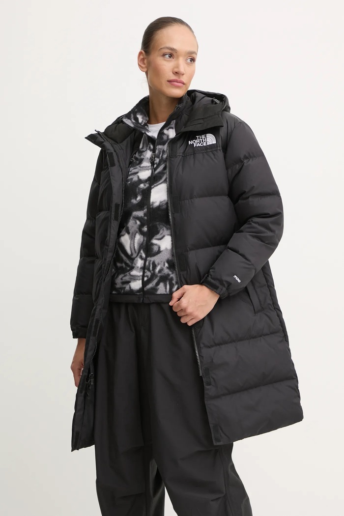 Péřová bunda The North Face Nuptse Parka s podšívkou černá NF0A832K4H01