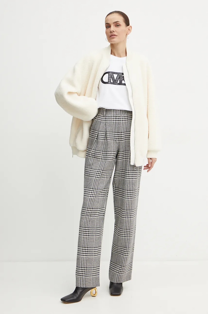 BOSS bluza polarowa 50524461 beżowy AW24