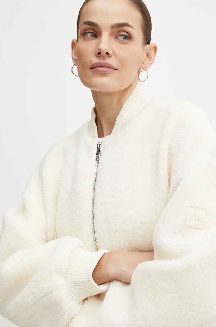 BOSS bluza polarowa beżowy 50524461