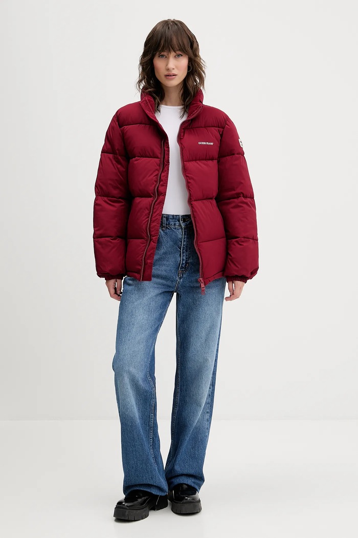 Bunda Guess Jeans W4BL21.WGII2 burgundské AW25