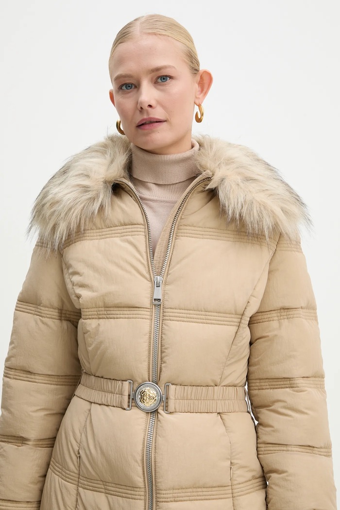 Μπουφάν Guess MARISOL μπεζ W4BL44.WGK22