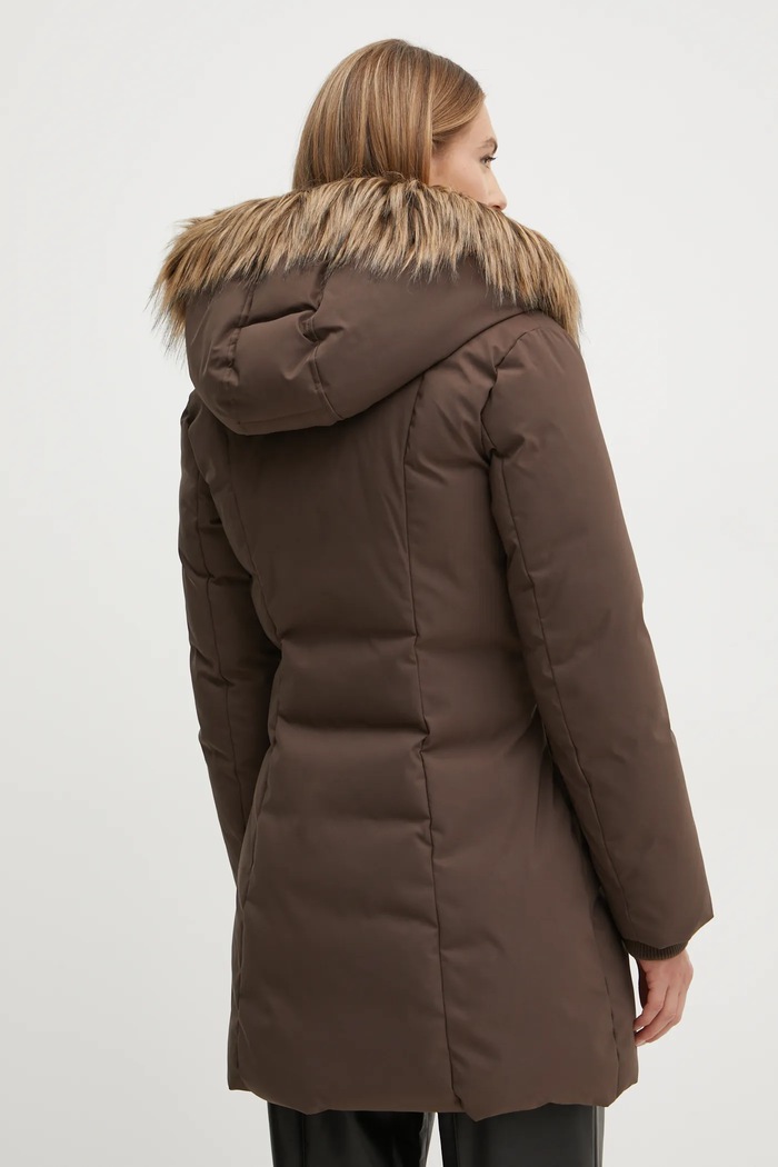 Ρούχα Μπουφάν Guess SYLVIE W4BL59.WG7X2 καφέ