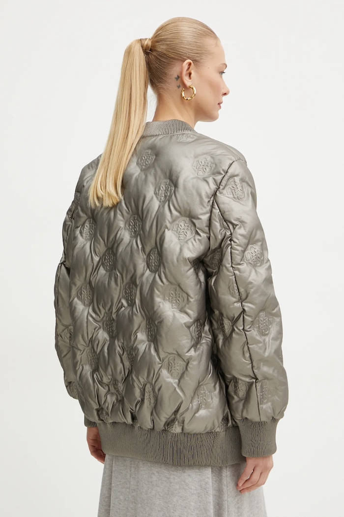 Ρούχα Μπουφάν bomber Guess MARIANNE W4BL60.WGB20 γκρί