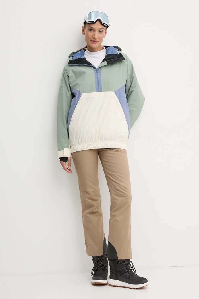 Roxy geaca x Chloe Kim ERJTJ03476 verde AW24
