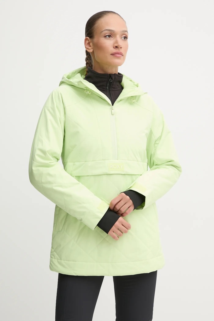 Roxy kurtka narciarska Radiant Lines Overhead sporty zimowe zielony ERJTJ03487