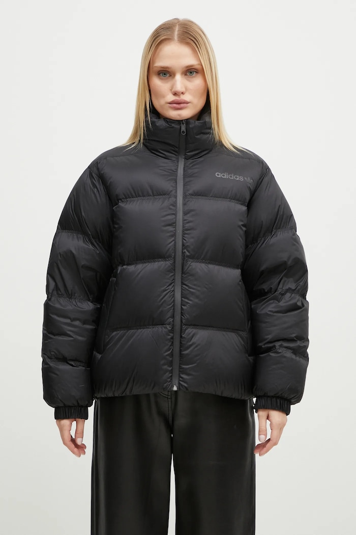 Пуховая куртка adidas Originals Premium Puffer без капюшона чёрный IW5867