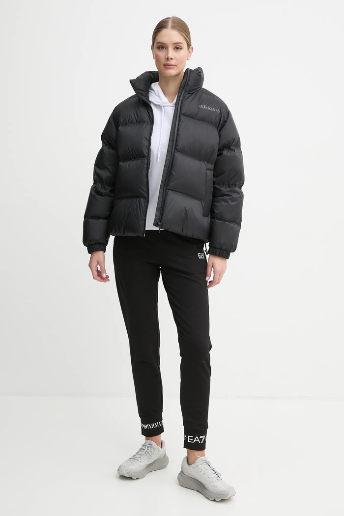 Péřová bunda adidas Originals Premium Puffer IW5867 černá AW24