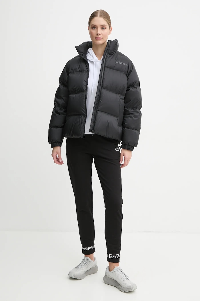 Péřová bunda adidas Originals Premium Puffer IW5867 černá AW24