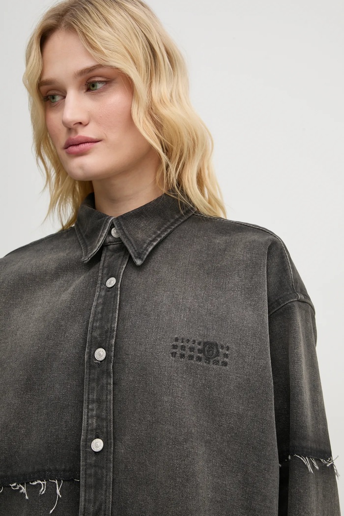 Τζιν μπουφάν MM6 Maison Margiela γκρί S62AN0134.S30848