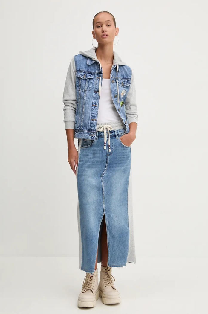 Desigual kurtka BARCELO 24WWED41 niebieski AW24