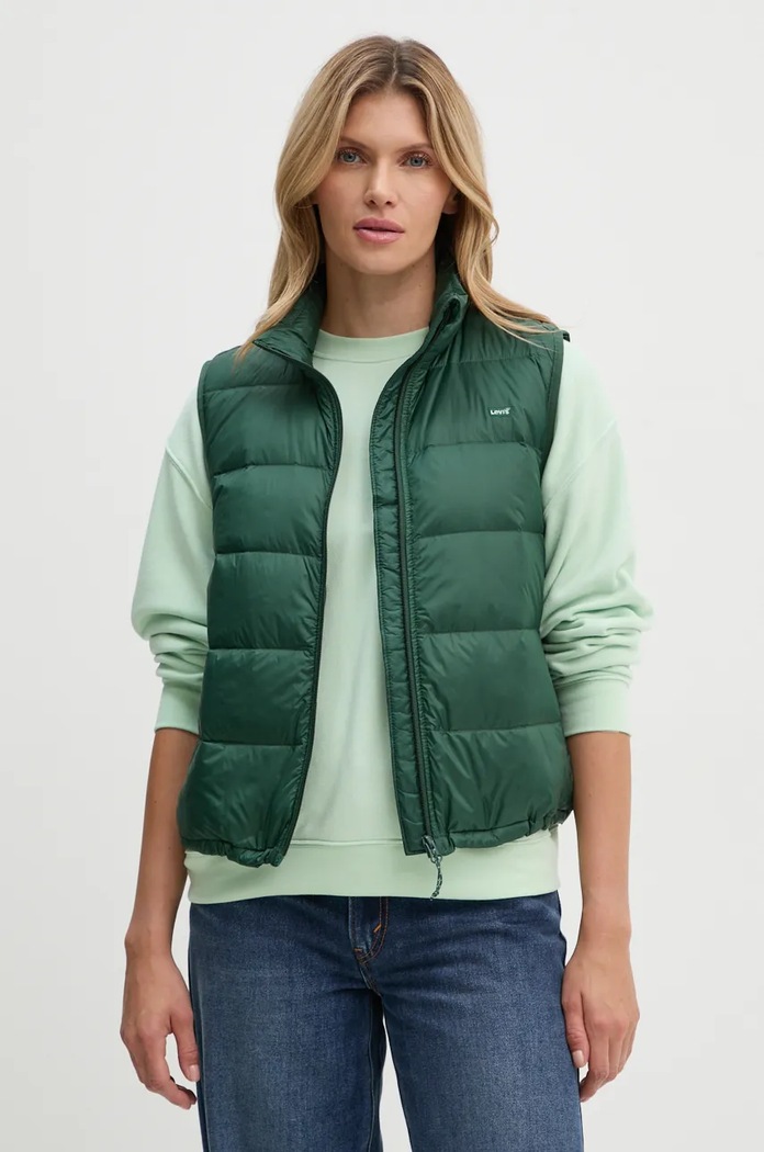 Levi's Vesta de puf verde A8523