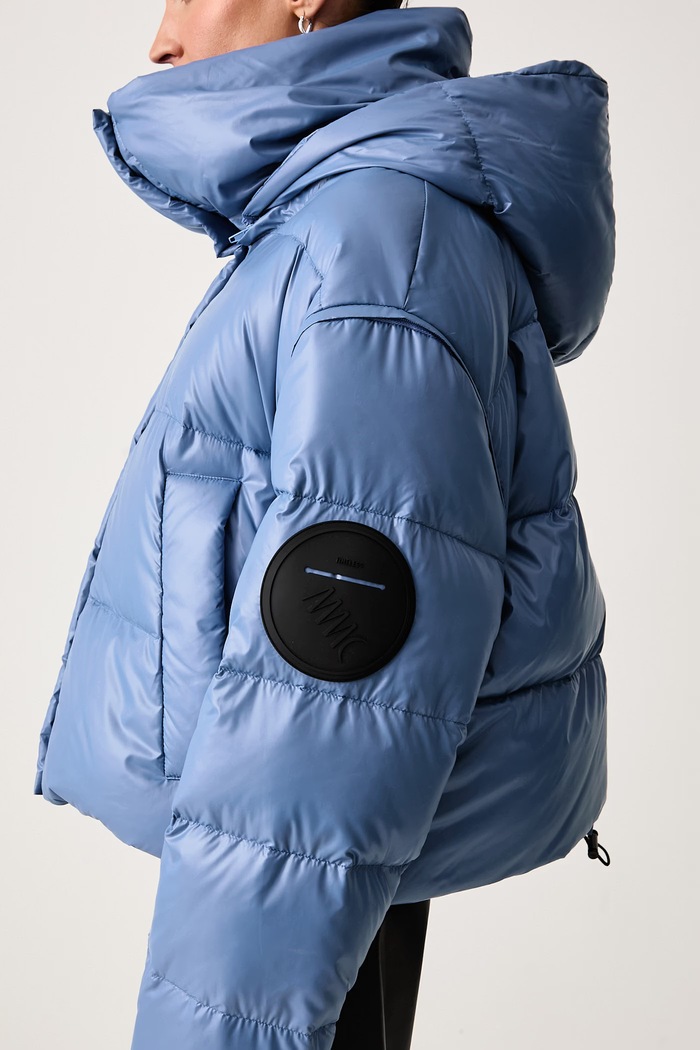 Kurtka puchowa damska RAFO MMC STUDIO RAFO.JACKET niebieski