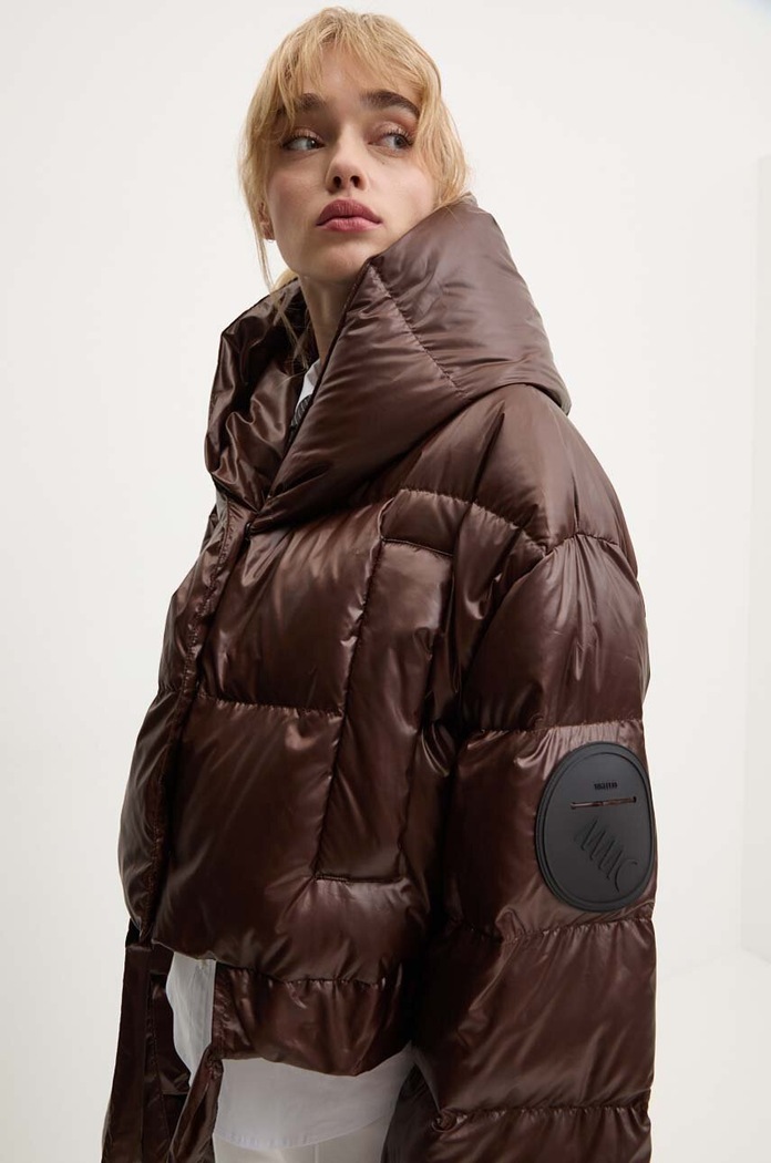 Geacă de puf KAMA MMC STUDIO maro KAMA.JACKET