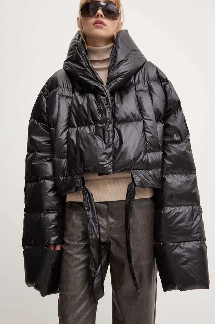 Páperová bunda MMC STUDIO PL KAMA oversize čierna KAMA.JACKET