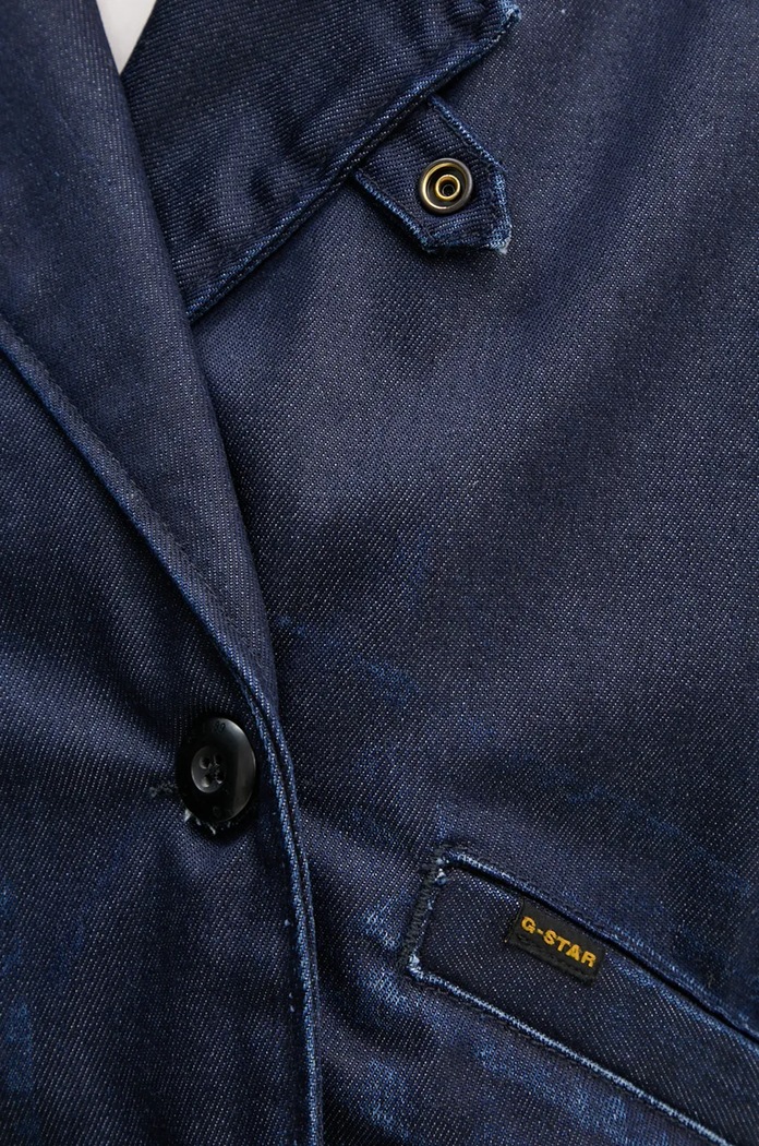 G-Star kurtka jeansowa D25339.4639 granatowy
