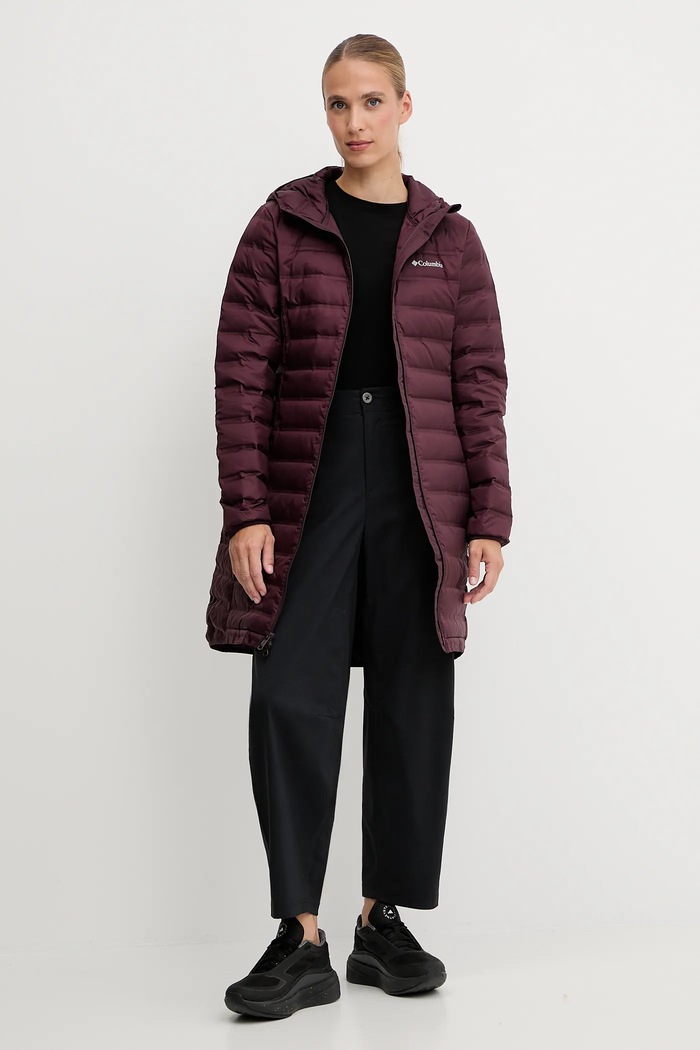 Columbia kurtka sportowa puchowa Lake 22 2088322 fioletowy AW25