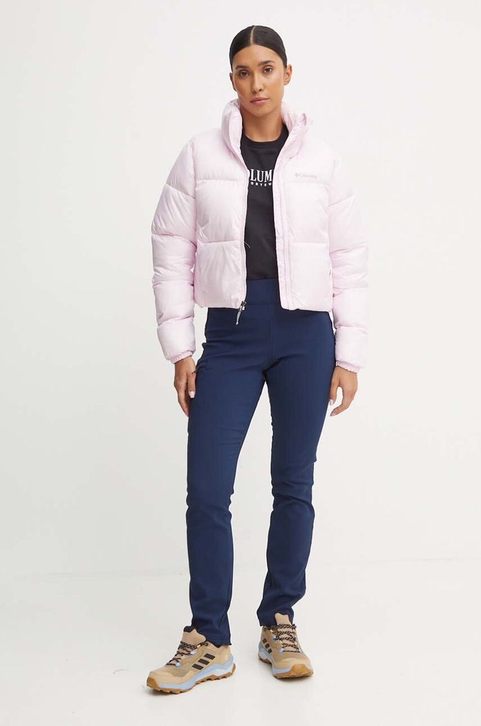 Bunda Columbia Puffect Colorblock 2088501 růžová AW25