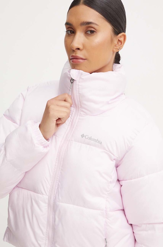 Bunda Columbia Puffect Colorblock růžová 2088501
