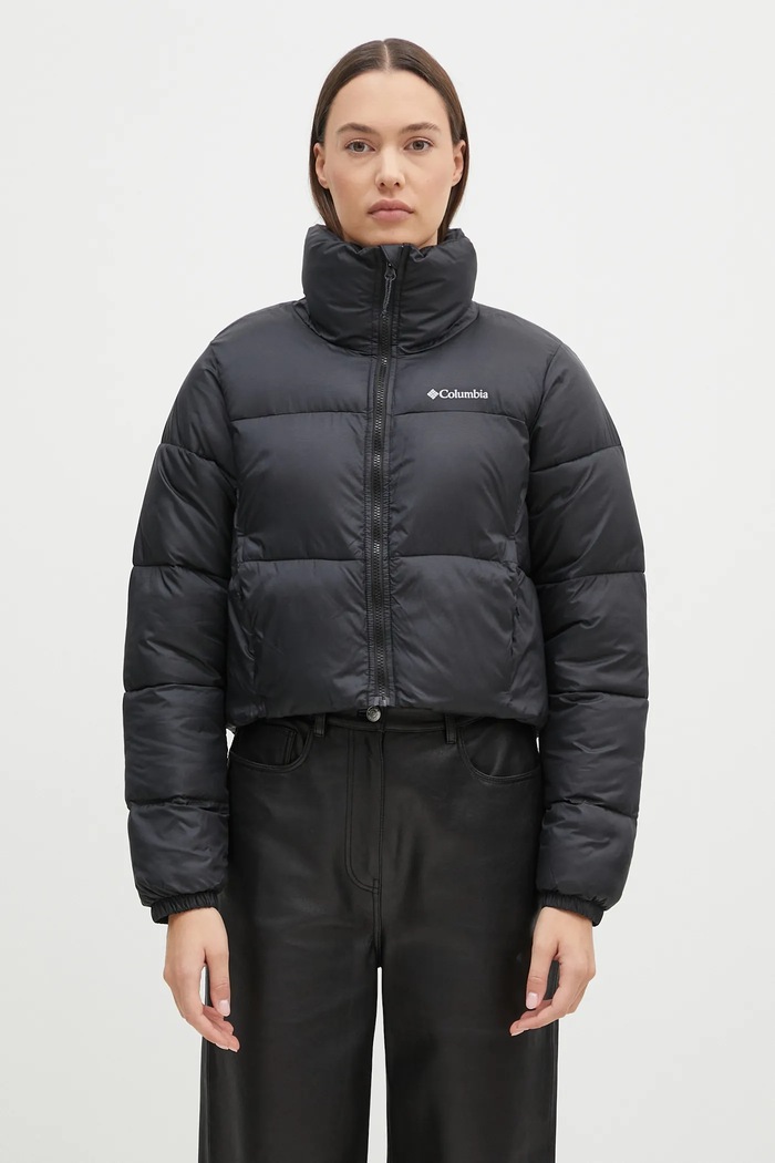 Columbia kurtka Puffect Colorblock bez kaptura czarny 2088501