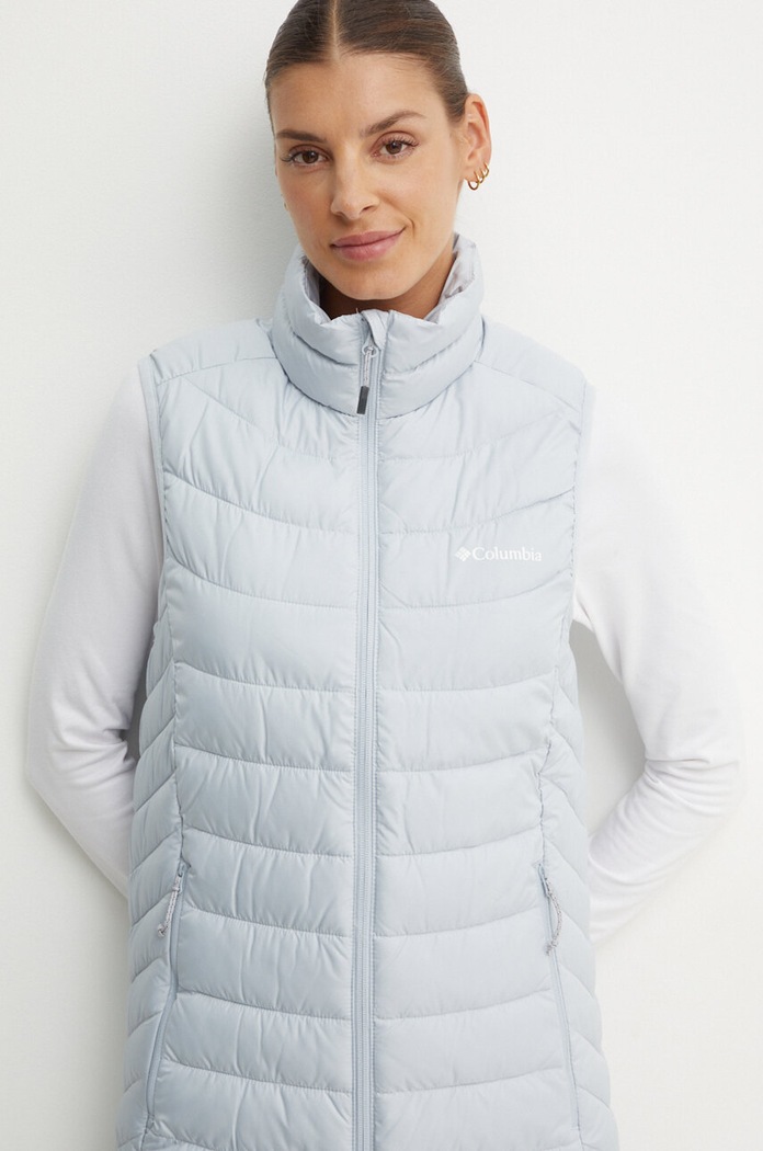 Športová vesta Columbia Powder Lite II sivá 2089561