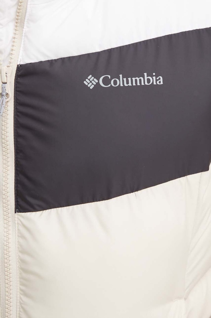 Bunda Columbia Puffect Colorblock 2088481 béžová