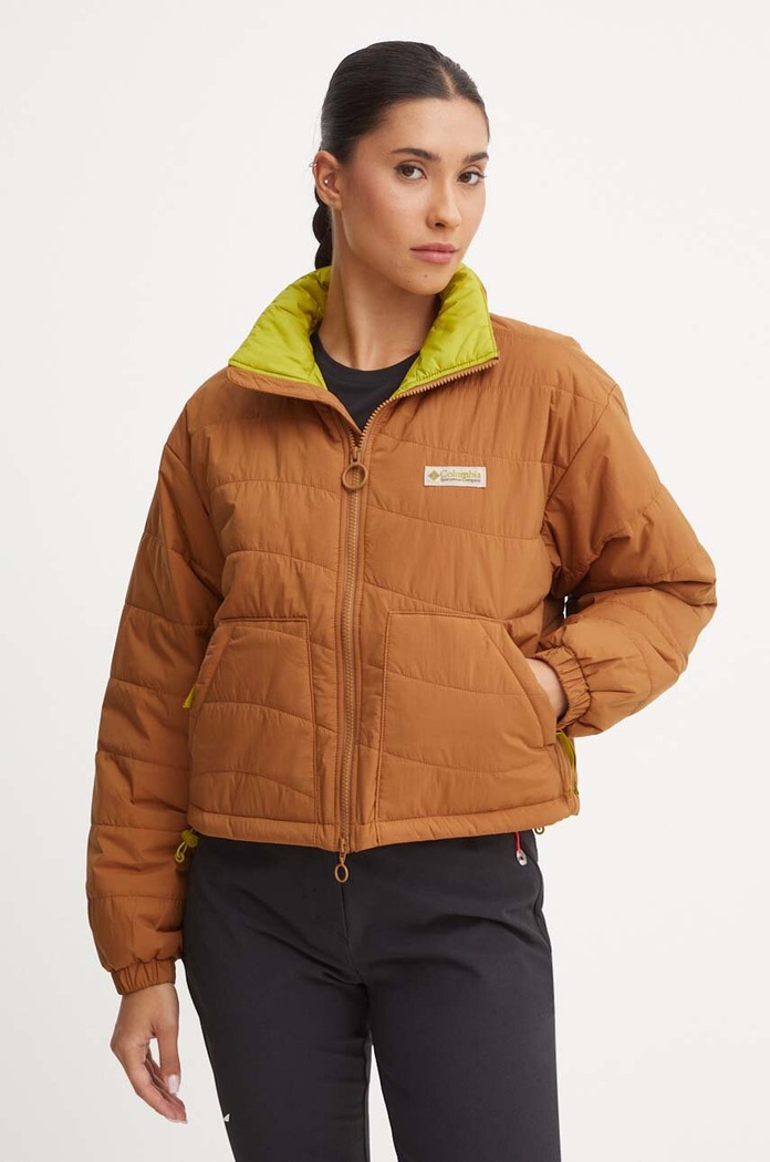 Columbia kurtka Wallowa Insulated bez kaptura brązowy 2090751
