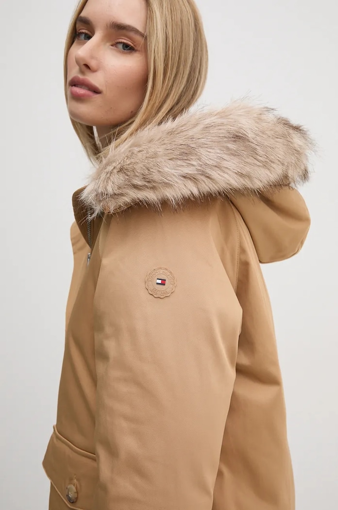 Bunda Tommy Hilfiger béžová WW0WW42744