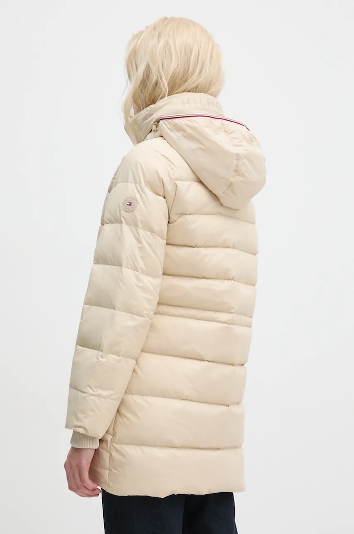 Oblečení Péřová bunda Tommy Hilfiger WW0WW43119 béžová
