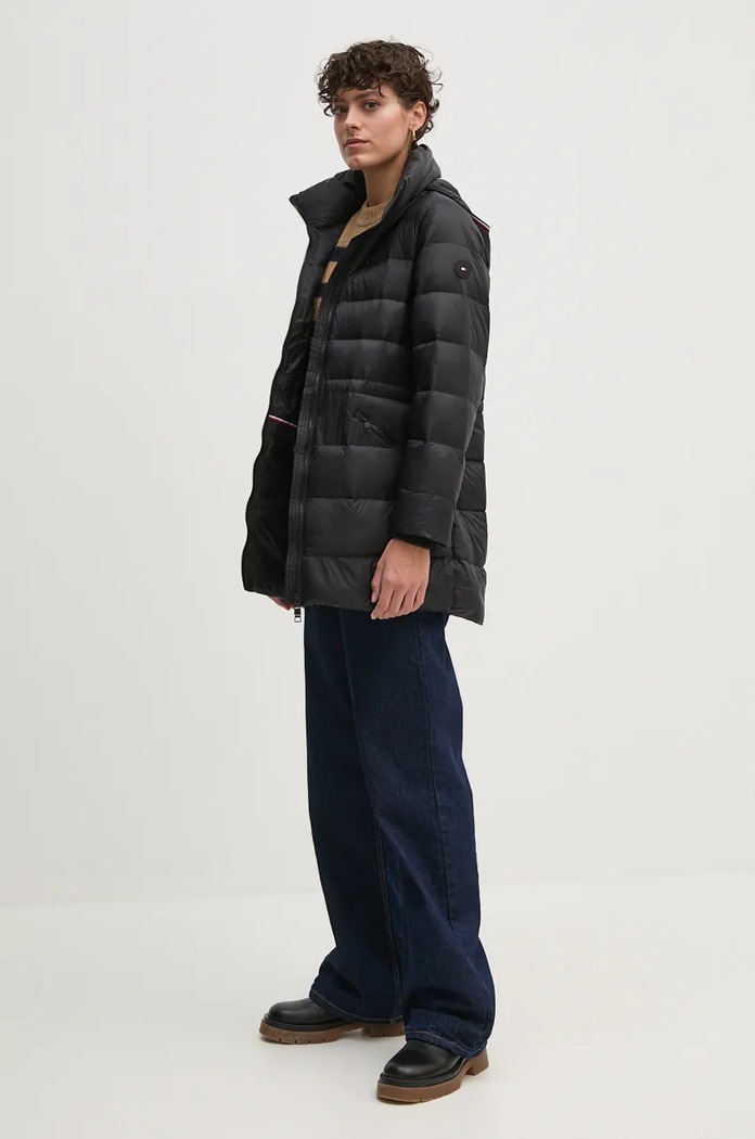 Μπουφάν με επένδυση από πούπουλα Tommy Hilfiger WW0WW43119 μαύρο NC24