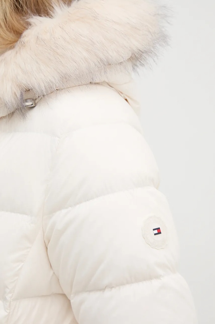 Пухено яке Tommy Hilfiger WW0WW43122 бежов
