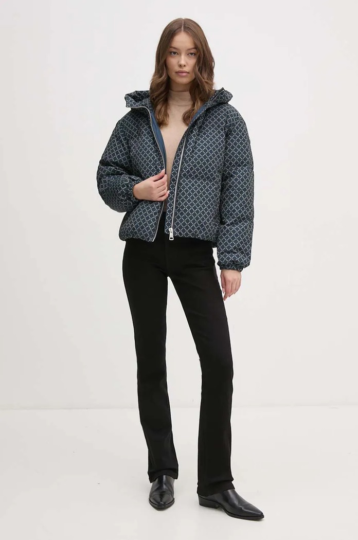 Μπουφάν με επένδυση από πούπουλα Tommy Hilfiger WW0WW43524 σκούρο μπλε AW24