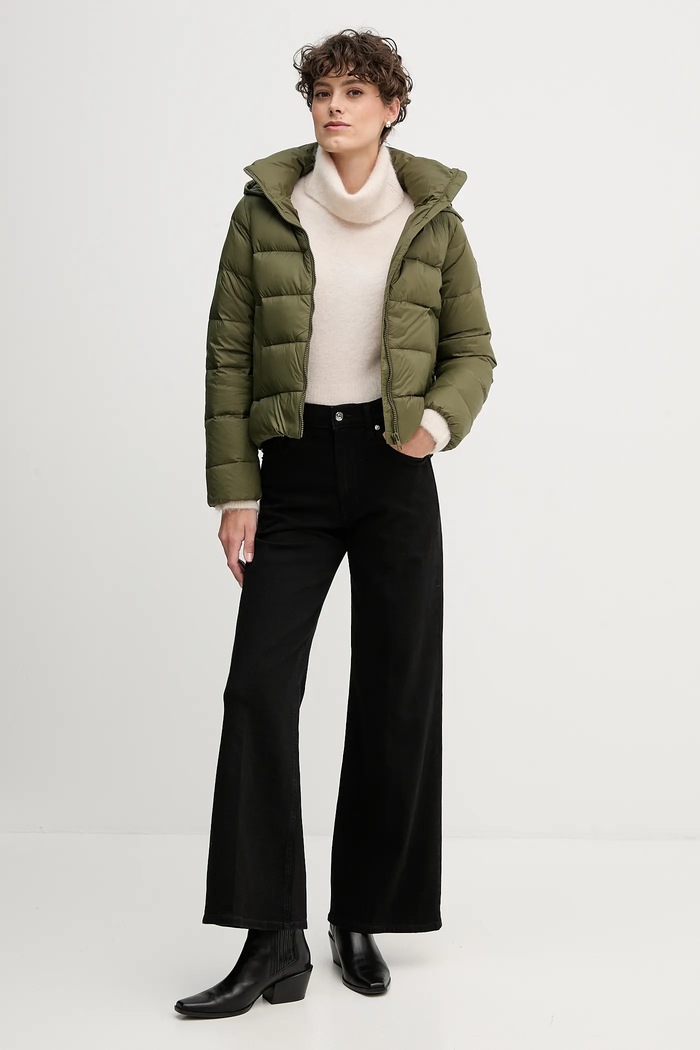 Páperová bunda Tommy Hilfiger WW0WW43581 zelená AW25