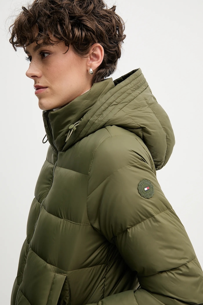 Páperová bunda Tommy Hilfiger WW0WW43581 zelená