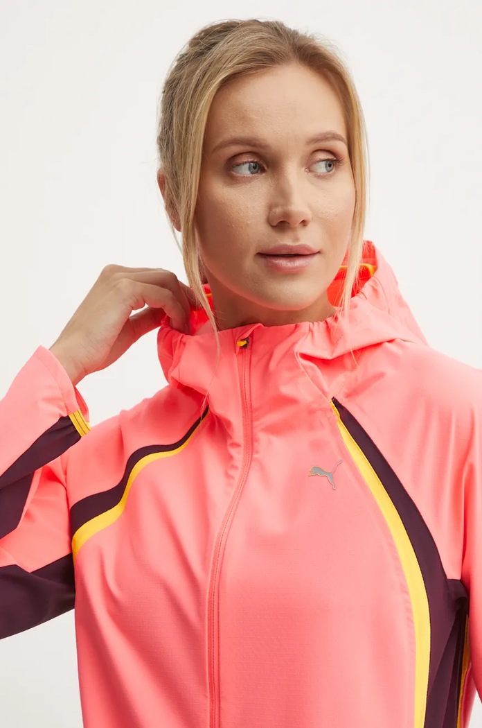 Nepremokavá bunda Puma Ultraweave Raincell ružová 525753