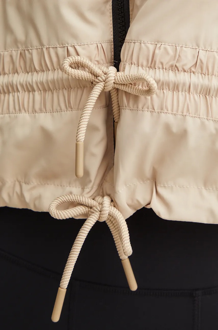 Tréninková bunda P.E Nation Cropped Man Down 243J341 béžová