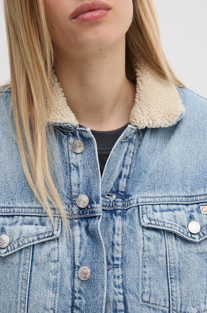 Μπουφάν Calvin Klein Jeans J20J224096 μπλε