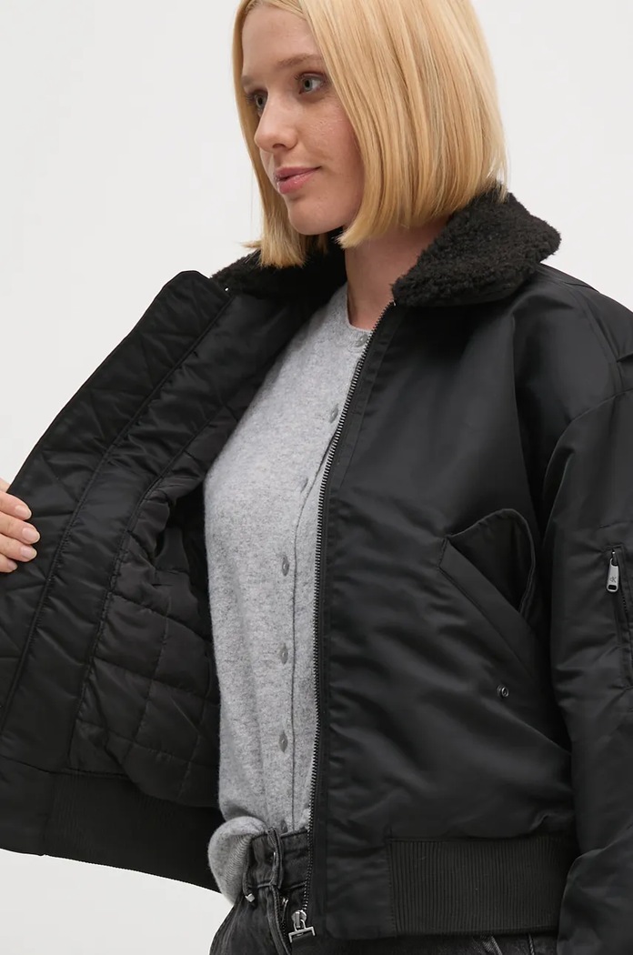 Μπουφάν Calvin Klein Jeans J20J224115 μαύρο