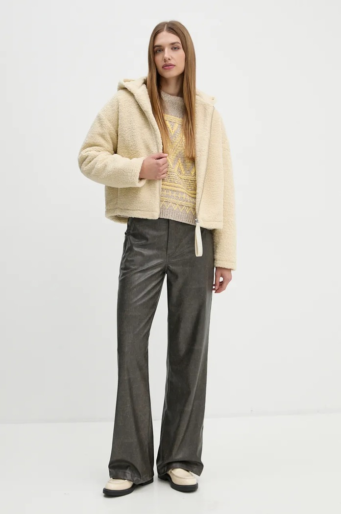 Φλις μπουφάν Calvin Klein Jeans J20J224130 μπεζ AW24