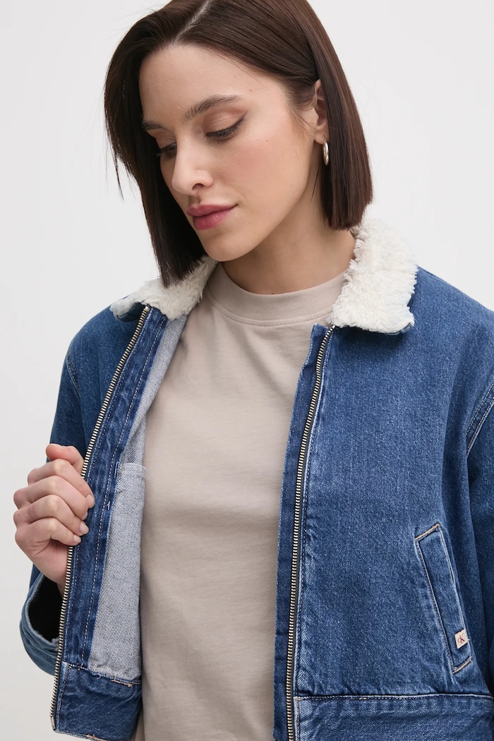 Rifľová bunda Calvin Klein Jeans J20J224906