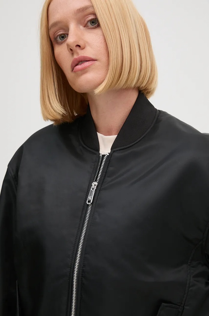 Μπουφάν bomber Calvin Klein Jeans μαύρο 00040WL591