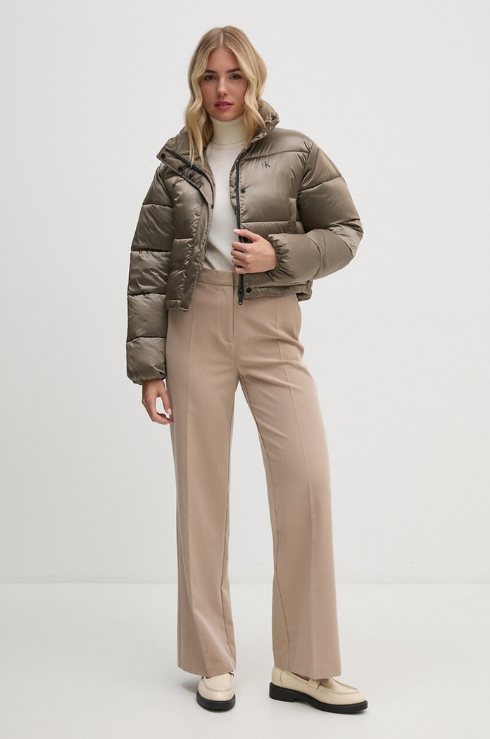 Bunda Calvin Klein Jeans J20J224124 šedá AW24