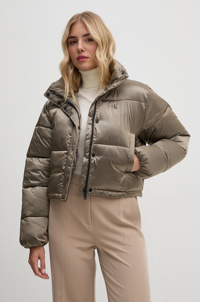 Bunda Calvin Klein Jeans šedá J20J224124