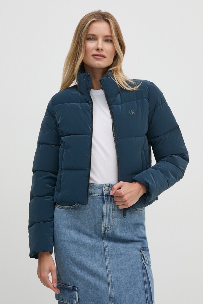 Calvin Klein Jeans kurtka bez kaptura niebieski J20J224428