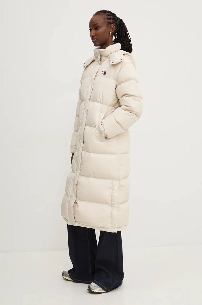 Pernata jakna Tommy Jeans DW0DW18860 bež NC24