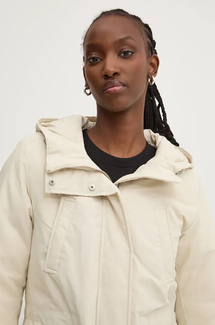 Bunda Tommy Jeans béžová DW0DW18866