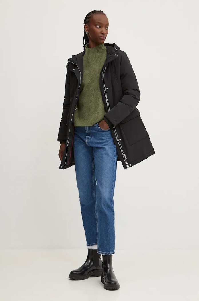 Bunda Tommy Jeans DW0DW18866 černá AW24