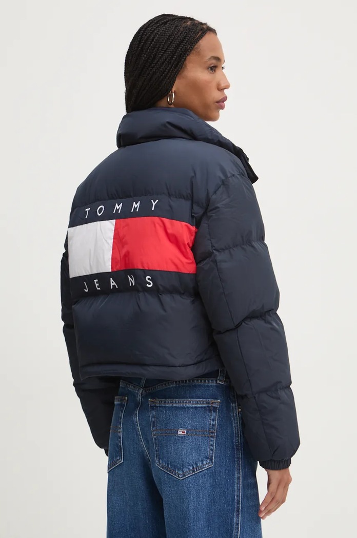 Oblečení Péřová bunda Tommy Jeans DW0DW18820 námořnická modř