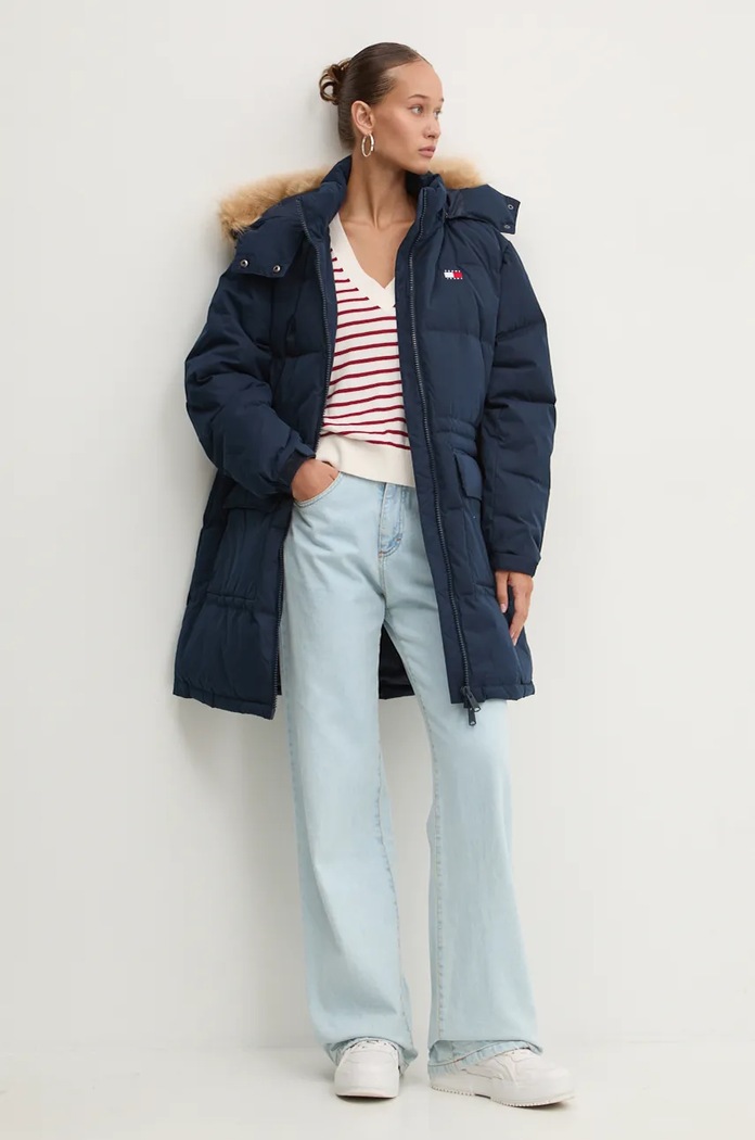 Pernata jakna Tommy Jeans DW0DW18821 mornarsko plava AW24